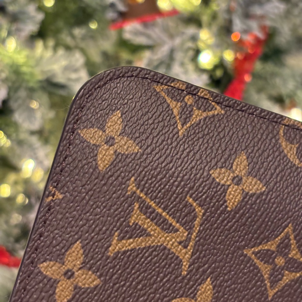 Louis Vuitton LV Brown Monogram Neverfull Zippered Pouch Clutch NEW - Picture 5 of 10